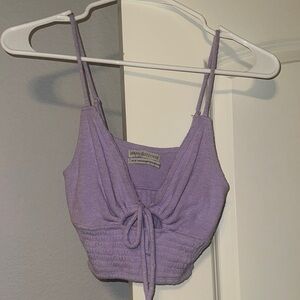 Urban Outfitters Lilac Tie-Front Camisole